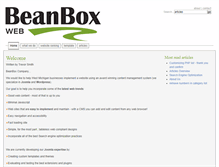 Tablet Screenshot of beanboxweb.com